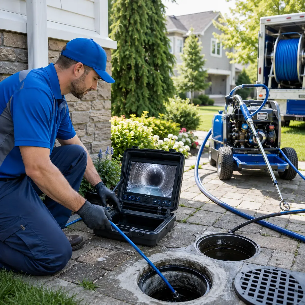 Outdoor drain cleaning professionals serving South Sutton, NH